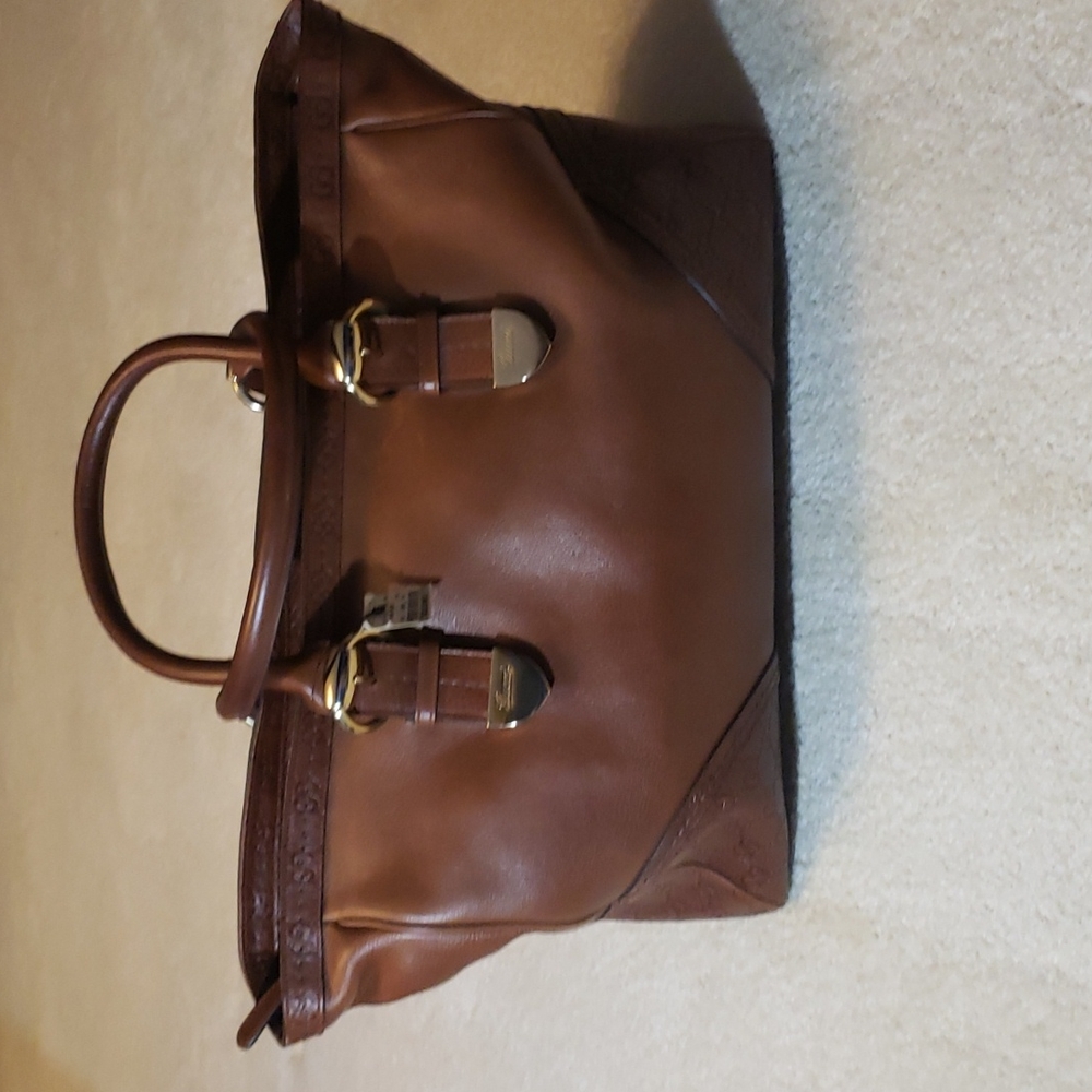 GUCCI BAG MEDIUM SIZE COLOR BROWN LEATHER 100% AUTHENTIC